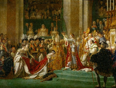 雅克-路易·大卫作品2的油画作品-David The Coronation of Napoleon and Josephine