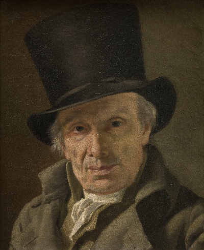 雅克-路易·大卫作品2的油画作品-Jacques-Louis David - The man with the hat