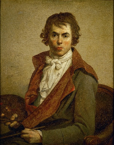 雅克-路易·大卫作品2的油画作品-Jacques-Louis David Self-portrait