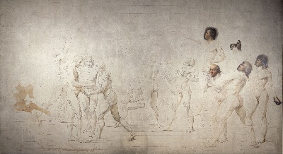 雅克-路易·大卫作品2的油画作品-Jacques Louis David Le serment du Jeu de Paume