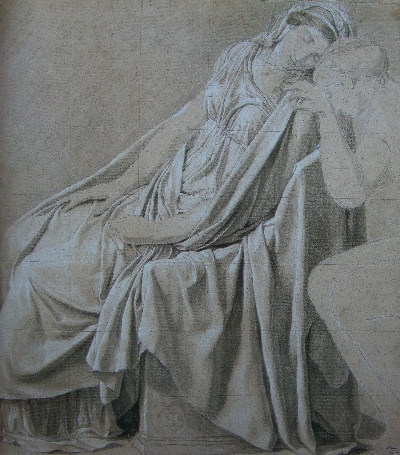 雅克-路易·大卫作品2的油画作品-Study for the Oath of the Horatii Camilla
