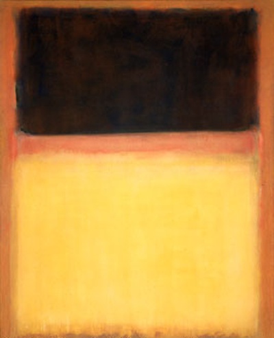 【美国】马克·罗斯科（Mark Rothko）抽象绘画的油画作品-马克·罗斯科，第9号（光明地球之上的黑暗），1954年，画布油画