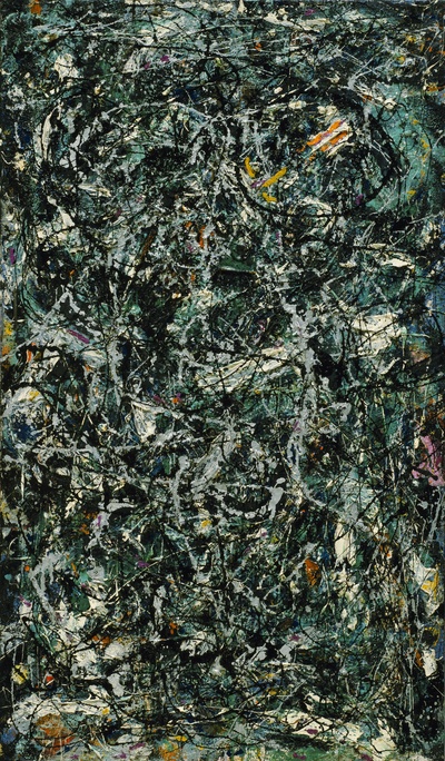 波洛克Jackson Pollock抽象绘画作品的油画作品-杰克逊·波洛克（02）