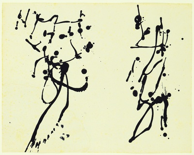 波洛克Jackson Pollock抽象绘画作品的油画作品-杰克逊·波洛克（28岁）