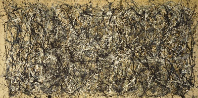 波洛克Jackson Pollock抽象绘画作品的油画作品-杰克逊·波洛克（06）