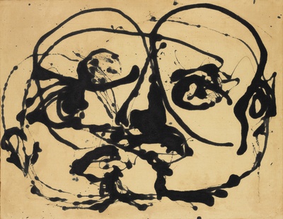 波洛克Jackson Pollock抽象绘画作品的油画作品-杰克逊·波洛克（09）