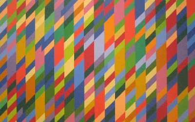 赖利的油画作品-bridget-riley-nataraja