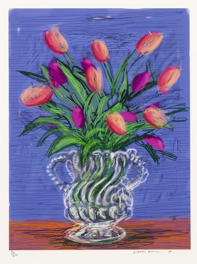 大卫霍克尼的油画作品-2010Untitled.No. 346(ipad Drawing Inkjet Print)