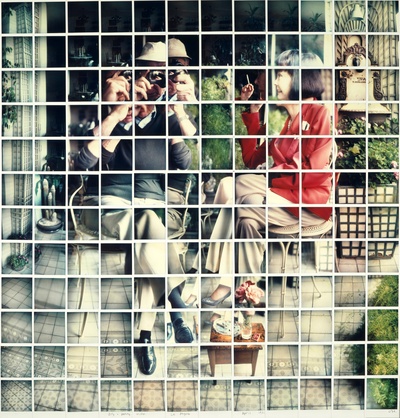 大卫霍克尼的油画作品-1982Bill+Audrey Wilder Los Angeles