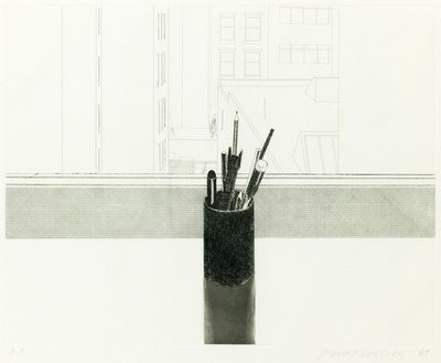 大卫霍克尼的油画作品-1969.Still Life(etching And Aquatint)