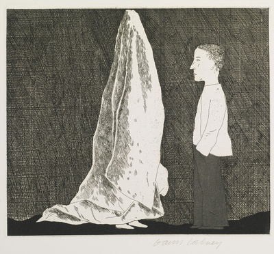大卫霍克尼的油画作品-1969-1970Six Fairy Tales. Petersburg Press1(etching)