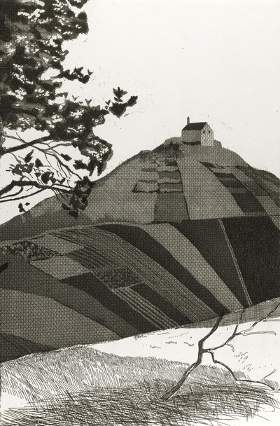大卫霍克尼的油画作品-1969-1970Six Fairy Tales. Petersburg Press7(etching)