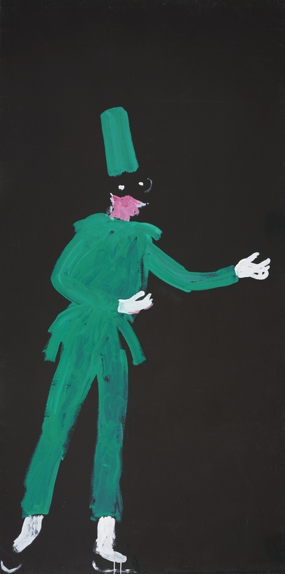 大卫霍克尼的油画作品-1984Untitled(acrylic)