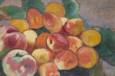 路易斯沃塔特Louis Valtat绘画作品的油画作品-Apples and Peaches