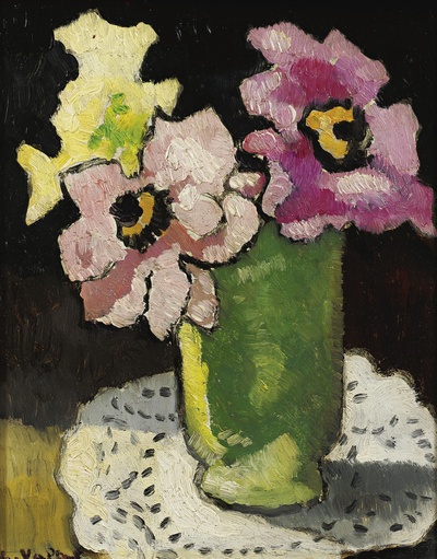 路易斯沃塔特Louis Valtat绘画作品的油画作品-Anemones