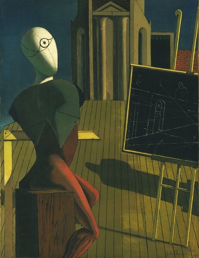 【意大利】乔治·德·基里科（Giorgio de Chirico）绘画的油画作品