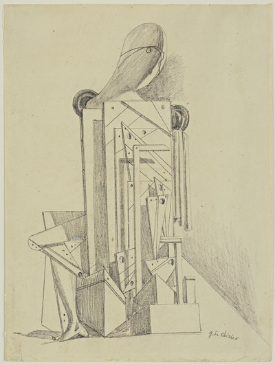 【意大利】乔治·德·基里科（Giorgio de Chirico）绘画的油画作品