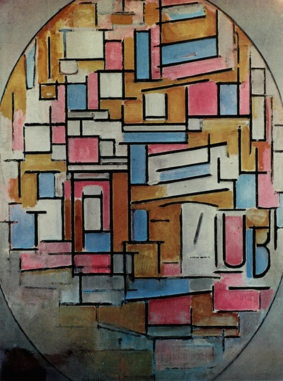 蒙德里安作品的油画作品
