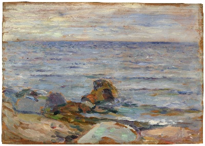 蒙克油画的油画作品-Asgardstrand, 1888-90