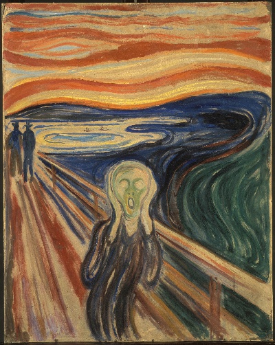 蒙克油画的油画作品-Scream, 1893