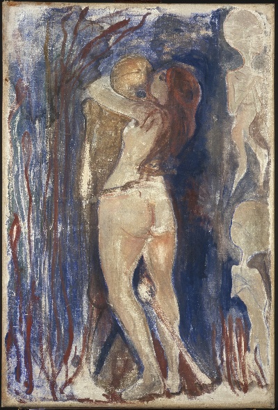 蒙克油画的油画作品-Death and Life, 1894