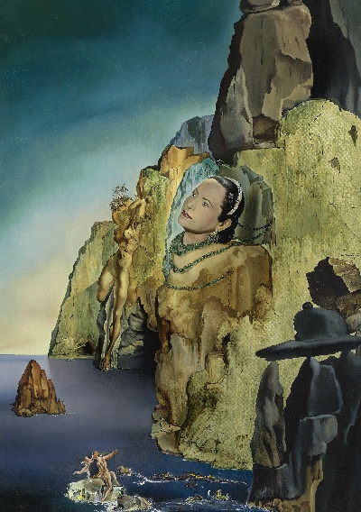 达利作品的油画作品-Salvador Dalí - Princess Arthchild, 1943