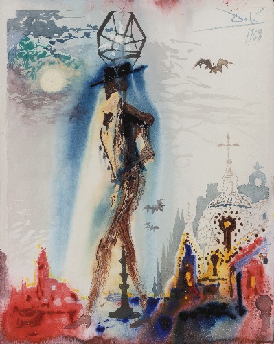 达利作品的油画作品-Salvador Dalí - Don José, Carmen, Acte IV, 1968