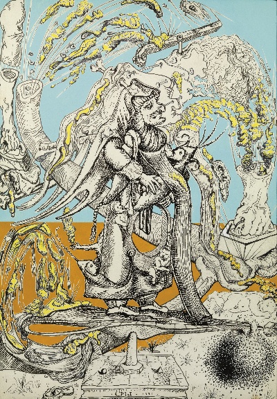 达利作品的油画作品-Salvador Dalí - Les Omelettes, 1971