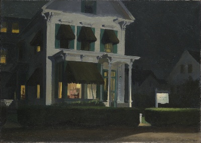 霍普作品的油画作品-1945 [330] Rooms for Tourists