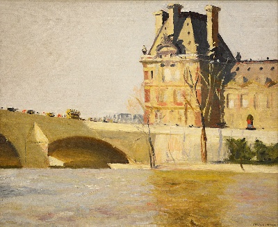 霍普作品的油画作品-1909 [165] Le Pont Royal