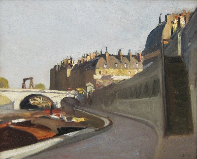 霍普作品的油画作品-1909 [170] Le Quai des Grands Augustins