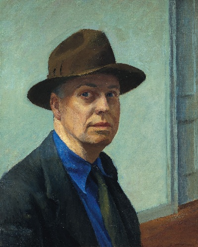 霍普作品的油画作品-1925 [246] Self-Portrait