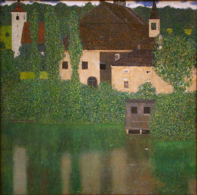 克里姆特油画和素描的油画作品-Gustav_Klimt_-_Castle_with_a_Moat