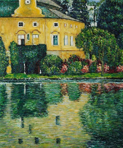克里姆特油画和素描的油画作品-Schloss Kammer on Attersee by Gustav Klimt OSA205