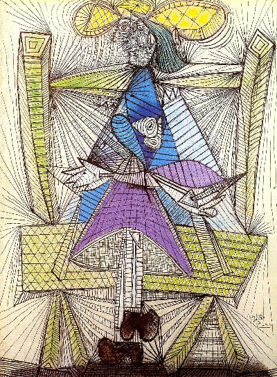 毕加索作品2的油画作品-Picasso(294)