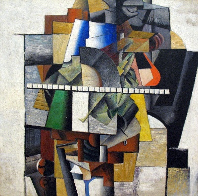 马列维奇的油画作品-1913_Malevich_Portrait_von_Mikhail_Matjuschin_anagoria