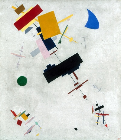 马列维奇的油画作品-Kazimir_Malevich_-_Suprematism_-_Google_Art_Project