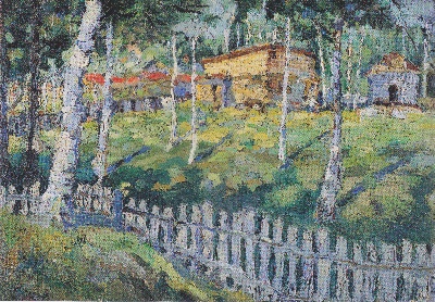 马列维奇的油画作品-Malewitsch_-_Birkenhain