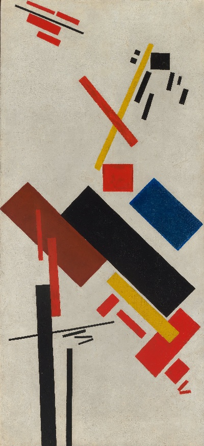 马列维奇的油画作品-Kasimir_Malevich_-_Stroyuschiysya_dom_(House_under_construction)_-_Google_Art_Project