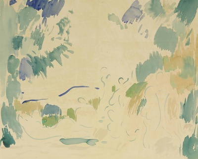 安德烈德朗水彩&水粉的油画作品-1905-1906Baigneuses(watercolor)