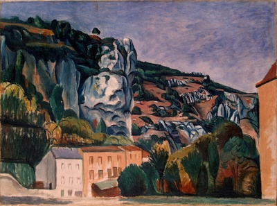 安德烈德朗油画的油画作品-1912Cliffs