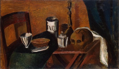 安德烈德朗油画的油画作品-1912Still Life with a Skull