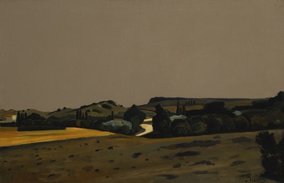 安德烈德朗油画的油画作品-1928PAYSAGE DE PROVENCE