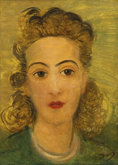 安德烈德朗油画的油画作品-1934-1939PORTRAIT DE FEMME