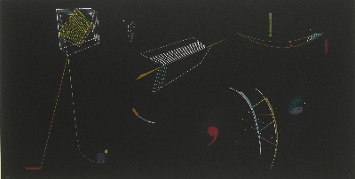 康丁斯基作品的油画作品-WASSILY KANDINSKY-LINIEN (LINES)