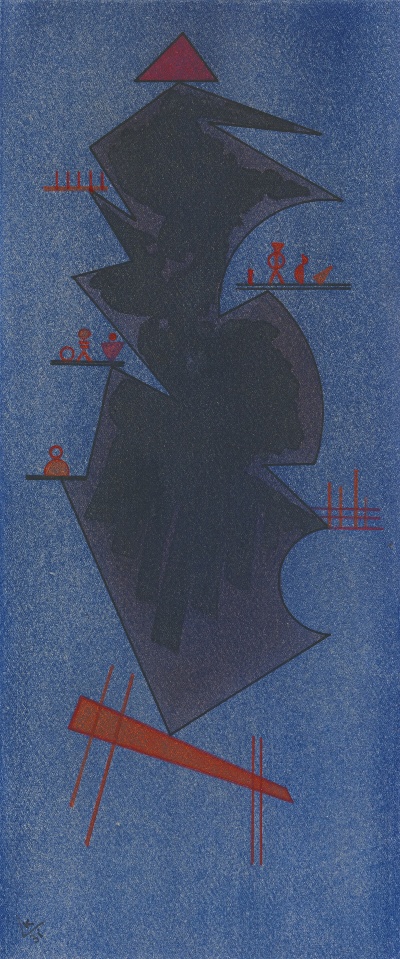 康丁斯基作品的油画作品-WASSILY KANDINSKY-SCHATTEN (SHADOW)