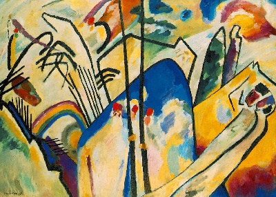 康丁斯基作品的油画作品-Vassily_Kandinsky,_1911_-_Composition_No_4