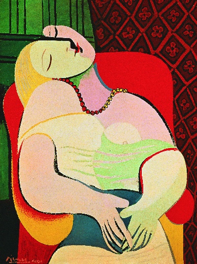 毕加索立体主义作品1的油画作品-梦幻1932年