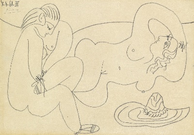 毕加索立体主义作品3的油画作品-346#毕加索MH003