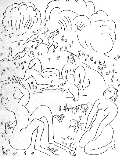 马蒂斯素描作品的油画作品-499 马蒂斯